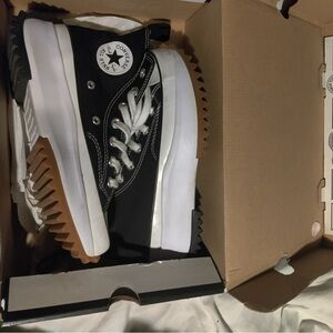 Converse Black and White Chunky Sole Sneakers